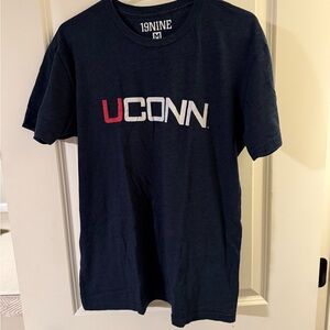 UCONN Navy Blue Men's Short Sleeve Shirt